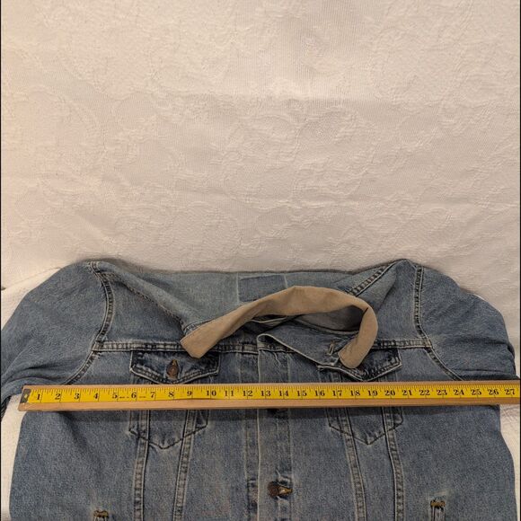 Vintage Levis Jacket Denim Trucker USA Light Wash 75558-0325 Sz XL 100% Cotton - Picture 6 of 8
